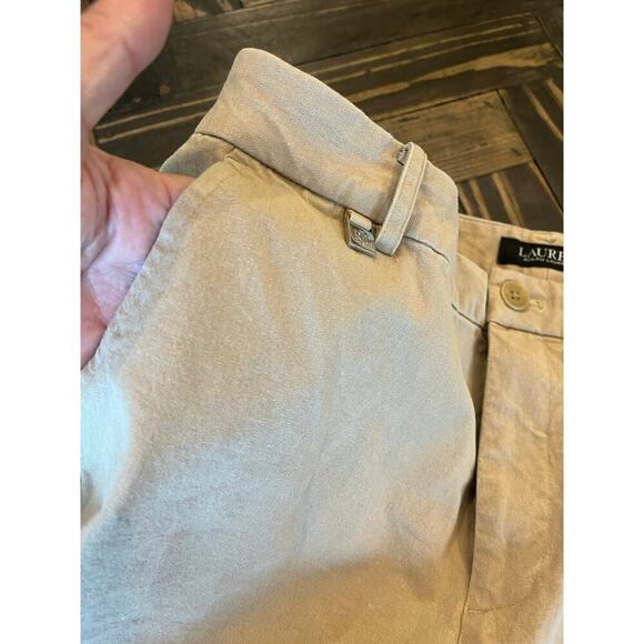 Lauren Ralph Lauren Chino Golf Bermuda Shorts Women 12 Beachy Preppy Academia - Picture 13 of 13